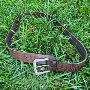 Justin brown leather belt